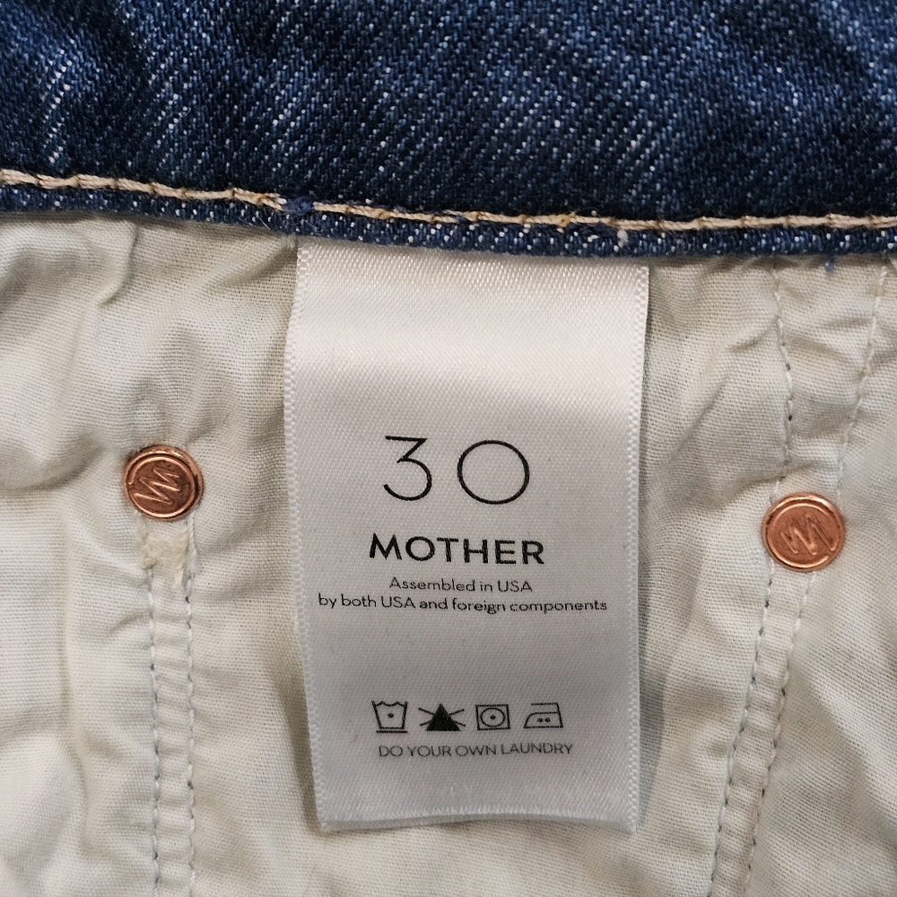 MOTHER Superior The Insider Crop Step Fray, Bad Reputationsn Size 30 - Picture 11 of 13